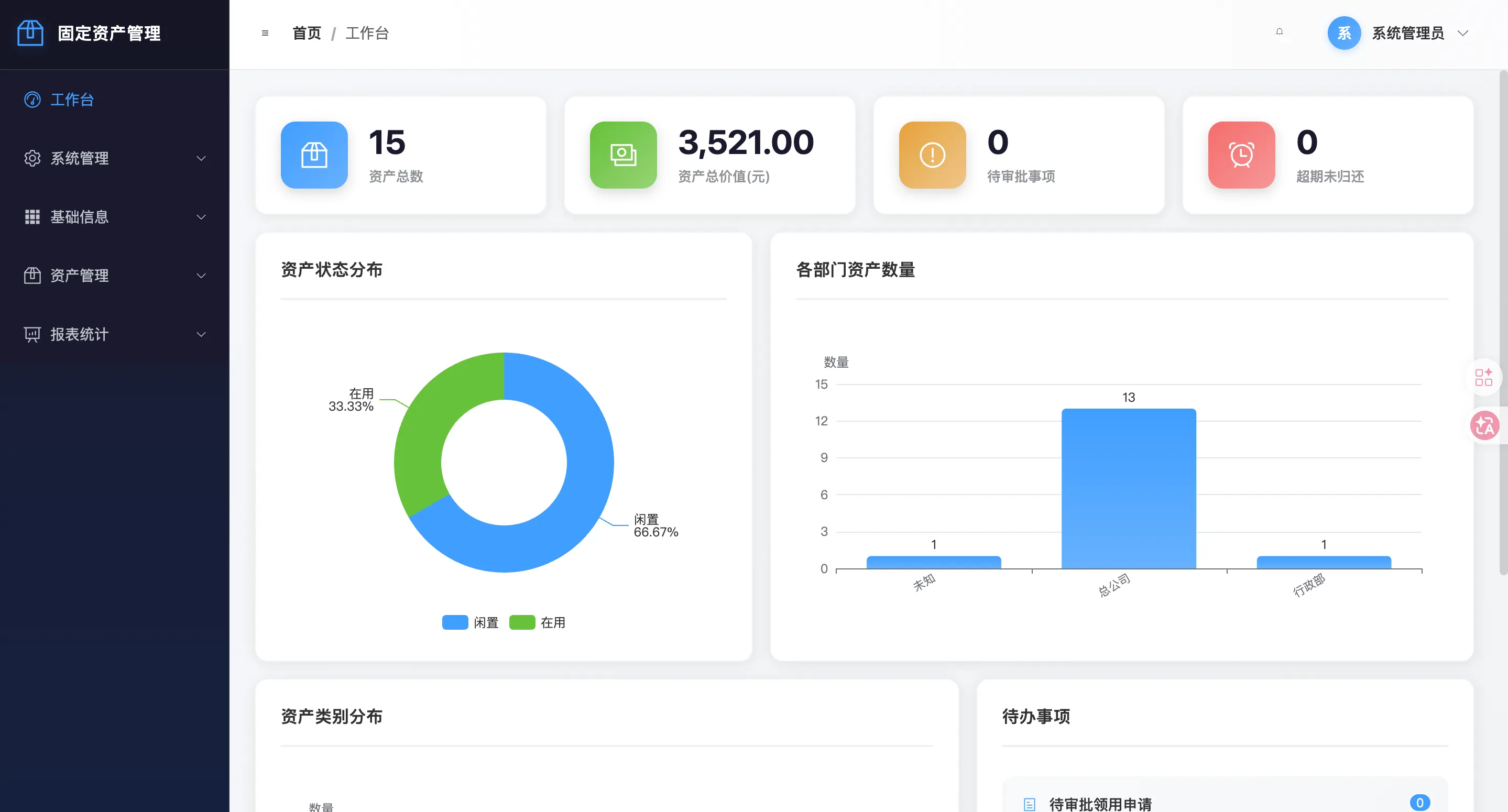企业固定资产管理系统 界面截图